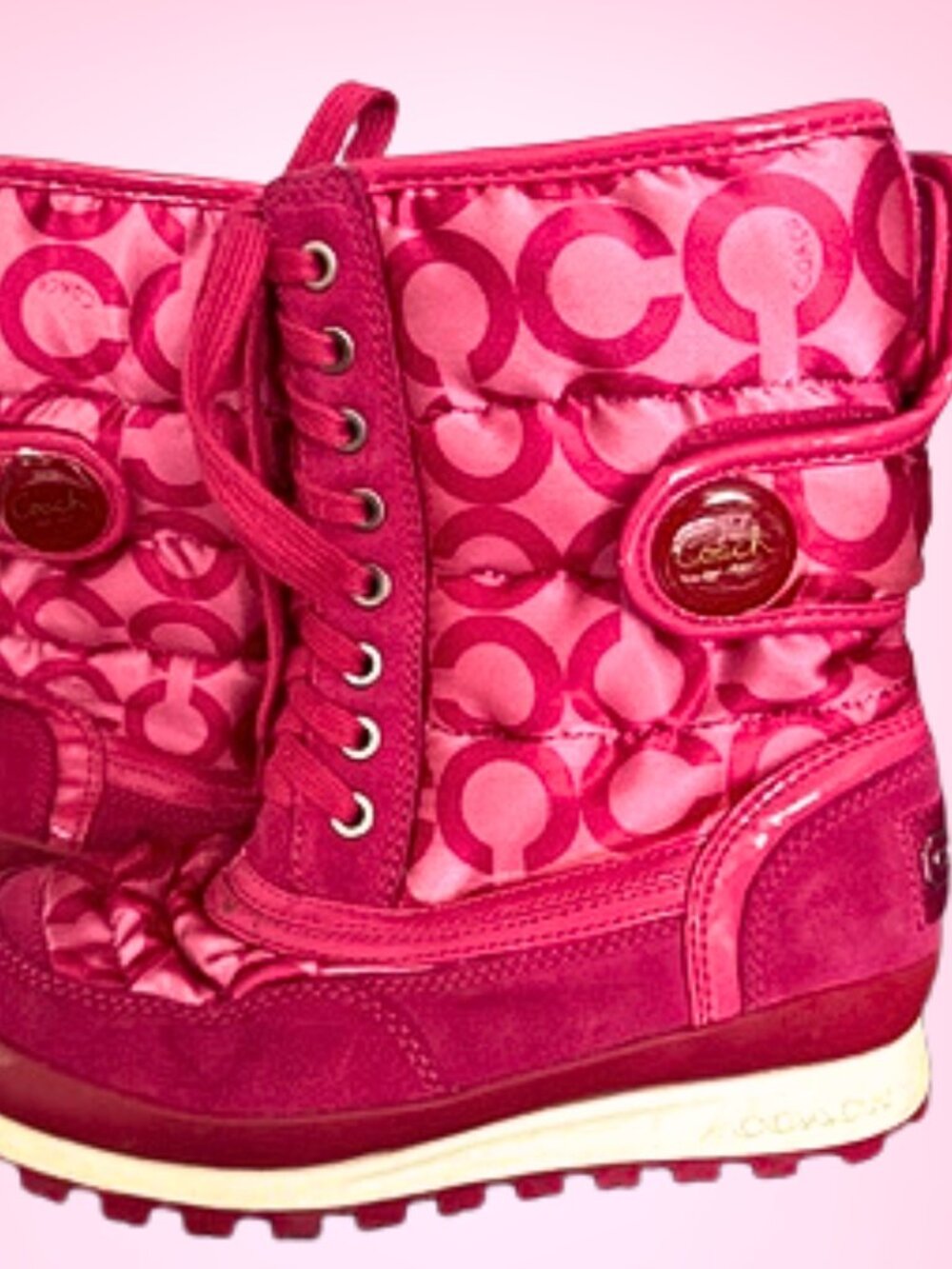 Barbie Dream Pink Coach Winter Boots